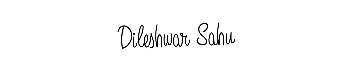 Design your own signature with our free online signature maker. With this signature software, you can create a handwritten (Angelique-Rose-font-FFP) signature for name Dileshwar Sahu. Dileshwar Sahu signature style 5 images and pictures png