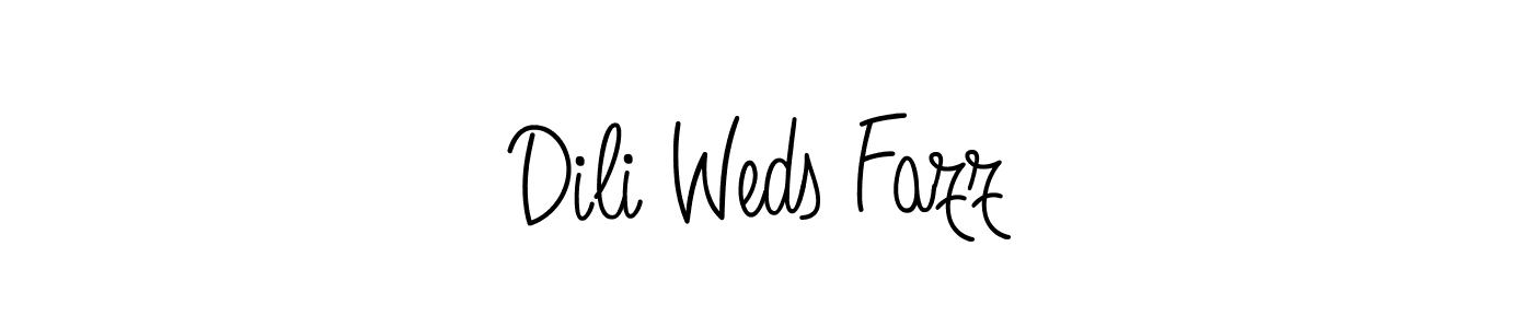 It looks lik you need a new signature style for name Dili Weds Fazz. Design unique handwritten (Angelique-Rose-font-FFP) signature with our free signature maker in just a few clicks. Dili Weds Fazz signature style 5 images and pictures png