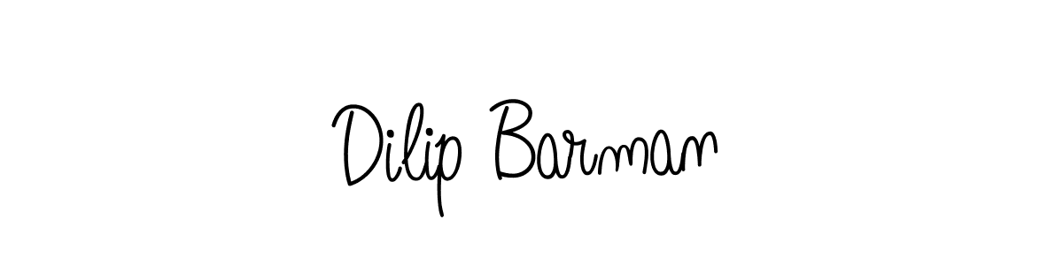 You should practise on your own different ways (Angelique-Rose-font-FFP) to write your name (Dilip Barman) in signature. don't let someone else do it for you. Dilip Barman signature style 5 images and pictures png