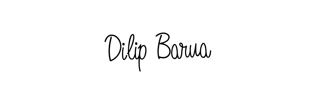 You should practise on your own different ways (Angelique-Rose-font-FFP) to write your name (Dilip Barua) in signature. don't let someone else do it for you. Dilip Barua signature style 5 images and pictures png