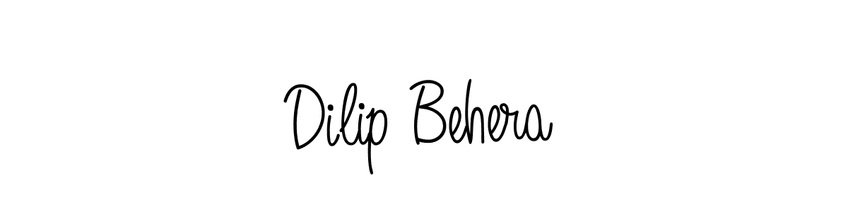 The best way (Angelique-Rose-font-FFP) to make a short signature is to pick only two or three words in your name. The name Dilip Behera include a total of six letters. For converting this name. Dilip Behera signature style 5 images and pictures png