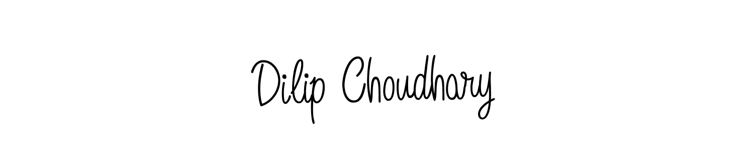 How to make Dilip Choudhary name signature. Use Angelique-Rose-font-FFP style for creating short signs online. This is the latest handwritten sign. Dilip Choudhary signature style 5 images and pictures png