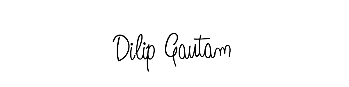 Make a short Dilip Gautam signature style. Manage your documents anywhere anytime using Angelique-Rose-font-FFP. Create and add eSignatures, submit forms, share and send files easily. Dilip Gautam signature style 5 images and pictures png
