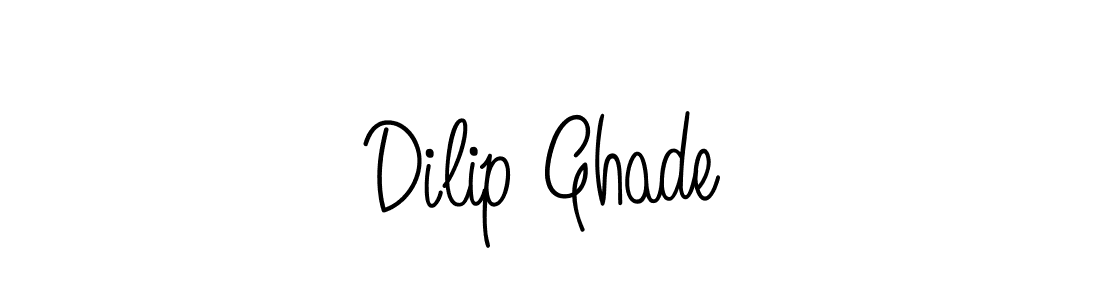 Use a signature maker to create a handwritten signature online. With this signature software, you can design (Angelique-Rose-font-FFP) your own signature for name Dilip Ghade. Dilip Ghade signature style 5 images and pictures png