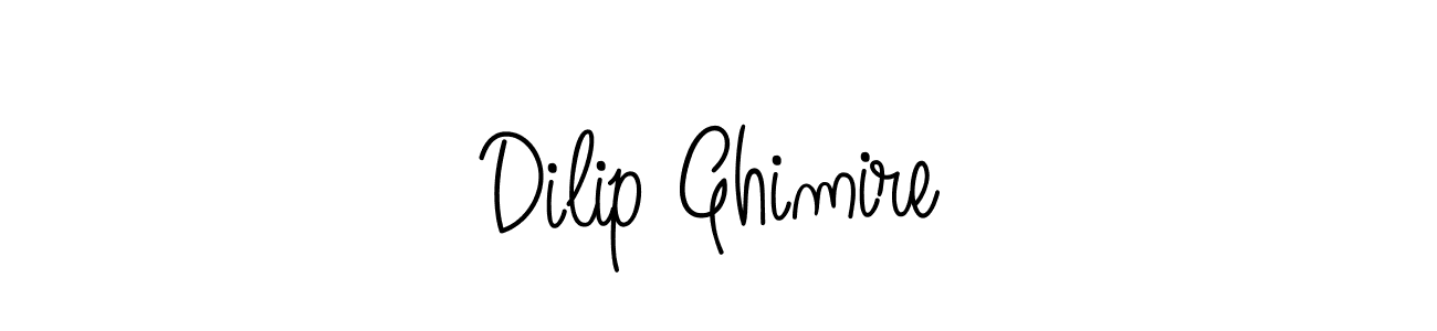 How to make Dilip Ghimire signature? Angelique-Rose-font-FFP is a professional autograph style. Create handwritten signature for Dilip Ghimire name. Dilip Ghimire signature style 5 images and pictures png