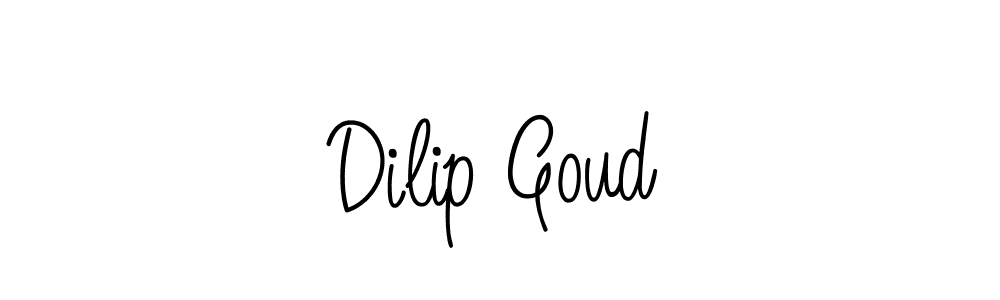 How to make Dilip Goud name signature. Use Angelique-Rose-font-FFP style for creating short signs online. This is the latest handwritten sign. Dilip Goud signature style 5 images and pictures png