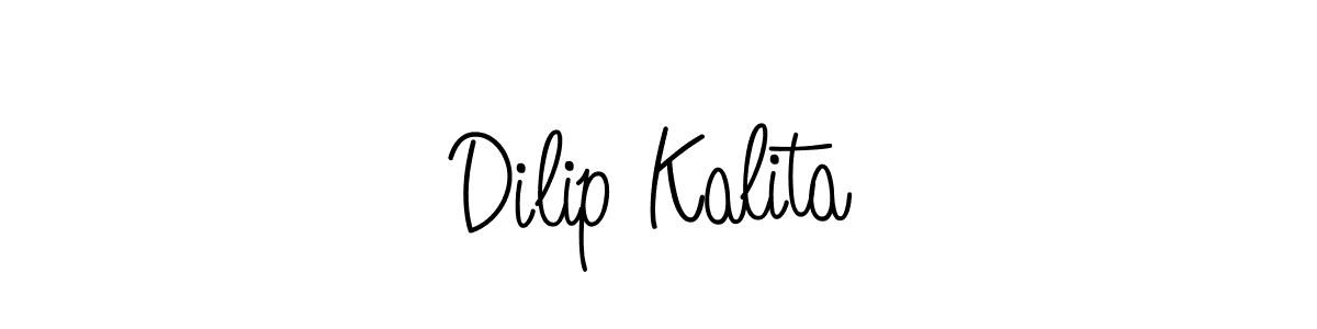 The best way (Angelique-Rose-font-FFP) to make a short signature is to pick only two or three words in your name. The name Dilip Kalita include a total of six letters. For converting this name. Dilip Kalita signature style 5 images and pictures png