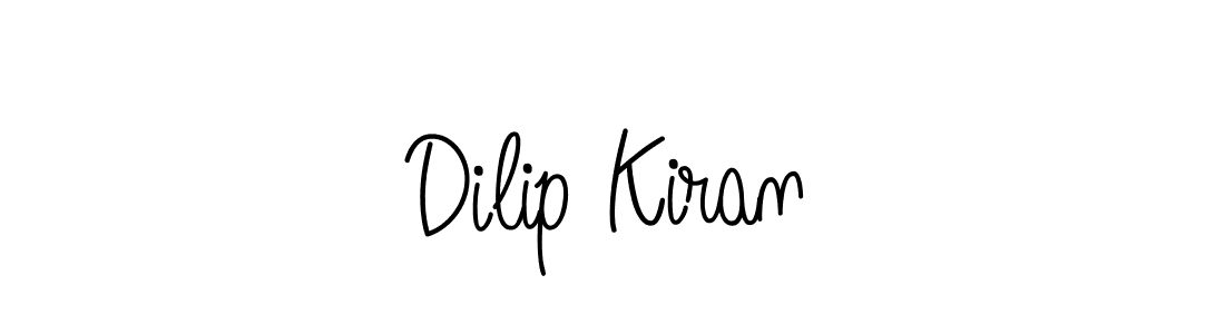 Create a beautiful signature design for name Dilip Kiran. With this signature (Angelique-Rose-font-FFP) fonts, you can make a handwritten signature for free. Dilip Kiran signature style 5 images and pictures png