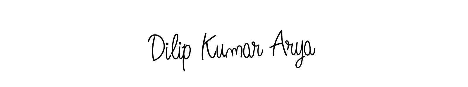 How to make Dilip Kumar Arya name signature. Use Angelique-Rose-font-FFP style for creating short signs online. This is the latest handwritten sign. Dilip Kumar Arya signature style 5 images and pictures png