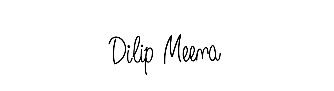 Use a signature maker to create a handwritten signature online. With this signature software, you can design (Angelique-Rose-font-FFP) your own signature for name Dilip Meena. Dilip Meena signature style 5 images and pictures png