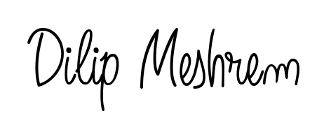 Make your name Dilip Meshrem memorable on every contract using Angelique-Rose-font-FFP autograph style. Instant transparent background export available. Dilip Meshrem signature style 5 images and pictures png