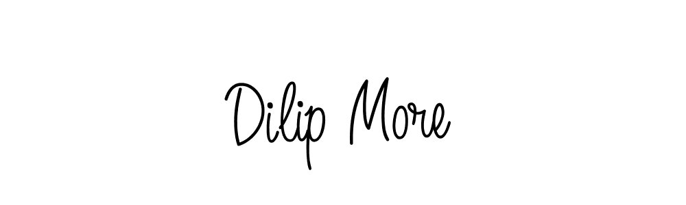 Design your own signature with our free online signature maker. With this signature software, you can create a handwritten (Angelique-Rose-font-FFP) signature for name Dilip More. Dilip More signature style 5 images and pictures png