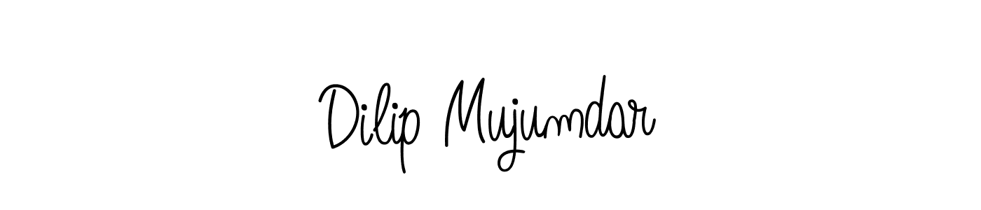 Use a signature maker to create a handwritten signature online. With this signature software, you can design (Angelique-Rose-font-FFP) your own signature for name Dilip Mujumdar. Dilip Mujumdar signature style 5 images and pictures png
