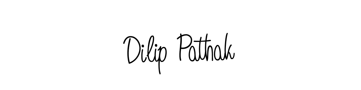 Create a beautiful signature design for name Dilip Pathak. With this signature (Angelique-Rose-font-FFP) fonts, you can make a handwritten signature for free. Dilip Pathak signature style 5 images and pictures png