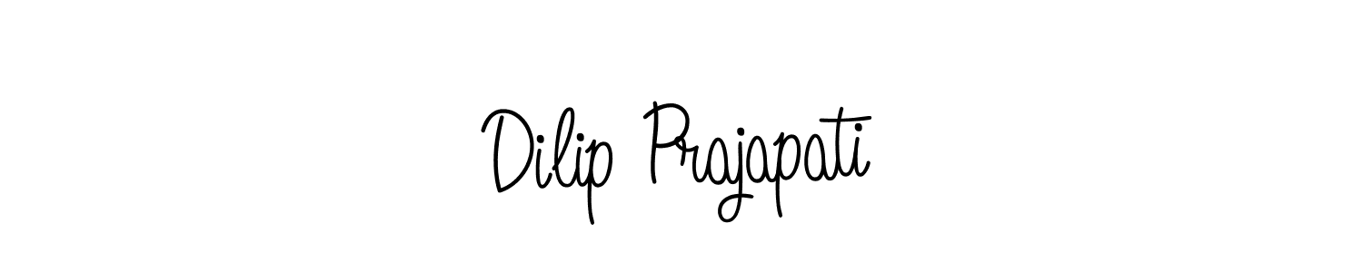 Make a short Dilip Prajapati signature style. Manage your documents anywhere anytime using Angelique-Rose-font-FFP. Create and add eSignatures, submit forms, share and send files easily. Dilip Prajapati signature style 5 images and pictures png