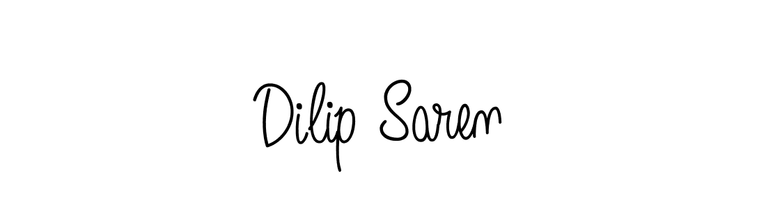 Dilip Saren stylish signature style. Best Handwritten Sign (Angelique-Rose-font-FFP) for my name. Handwritten Signature Collection Ideas for my name Dilip Saren. Dilip Saren signature style 5 images and pictures png