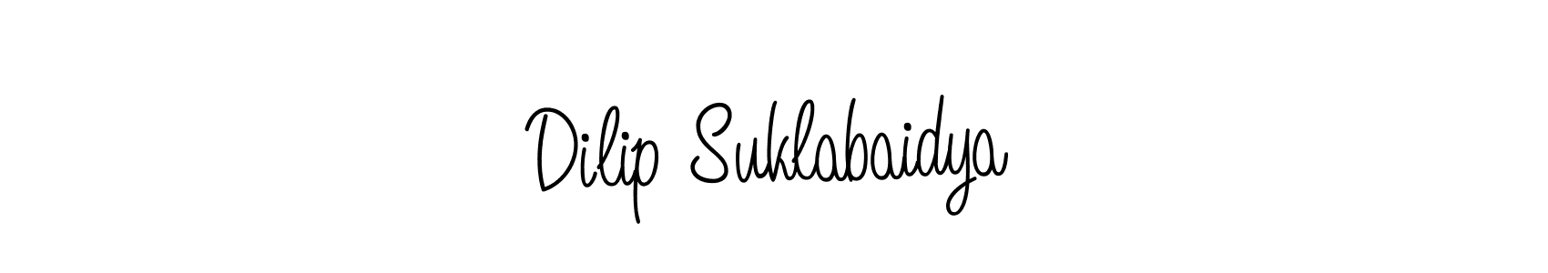 Make a beautiful signature design for name Dilip Suklabaidya. With this signature (Angelique-Rose-font-FFP) style, you can create a handwritten signature for free. Dilip Suklabaidya signature style 5 images and pictures png