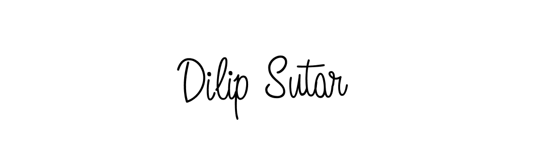 The best way (Angelique-Rose-font-FFP) to make a short signature is to pick only two or three words in your name. The name Dilip Sutar include a total of six letters. For converting this name. Dilip Sutar signature style 5 images and pictures png