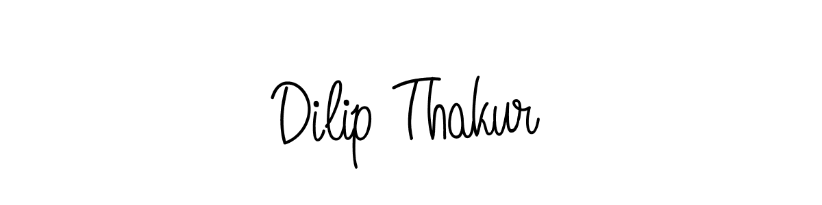 Use a signature maker to create a handwritten signature online. With this signature software, you can design (Angelique-Rose-font-FFP) your own signature for name Dilip Thakur. Dilip Thakur signature style 5 images and pictures png