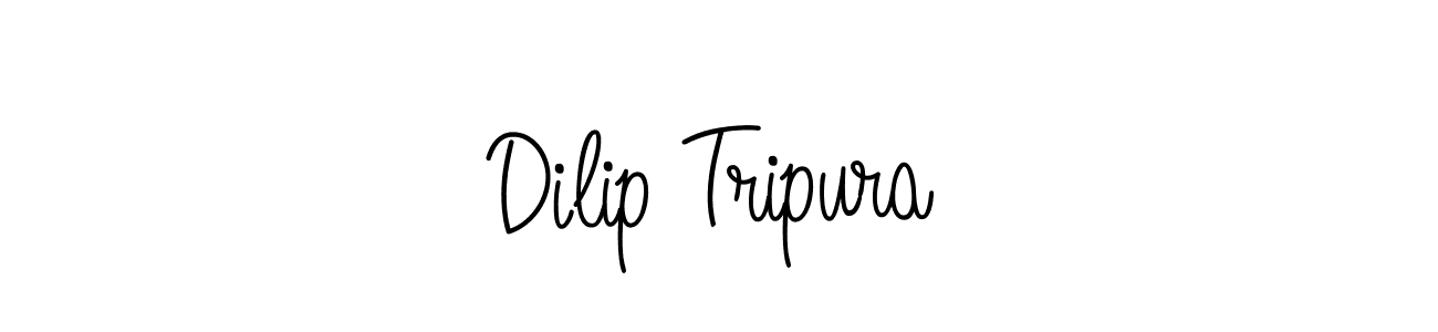 Make a beautiful signature design for name Dilip Tripura. With this signature (Angelique-Rose-font-FFP) style, you can create a handwritten signature for free. Dilip Tripura signature style 5 images and pictures png