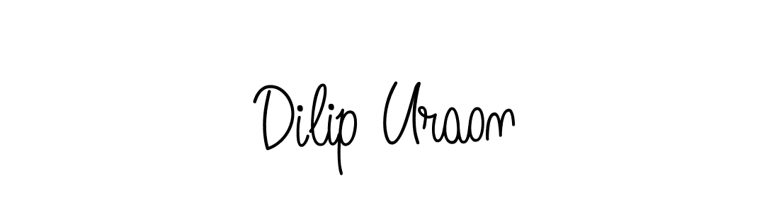 Design your own signature with our free online signature maker. With this signature software, you can create a handwritten (Angelique-Rose-font-FFP) signature for name Dilip Uraon. Dilip Uraon signature style 5 images and pictures png