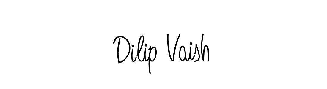 Use a signature maker to create a handwritten signature online. With this signature software, you can design (Angelique-Rose-font-FFP) your own signature for name Dilip Vaish. Dilip Vaish signature style 5 images and pictures png