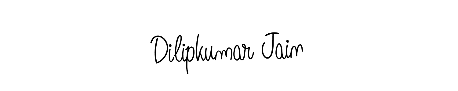 Create a beautiful signature design for name Dilipkumar Jain. With this signature (Angelique-Rose-font-FFP) fonts, you can make a handwritten signature for free. Dilipkumar Jain signature style 5 images and pictures png