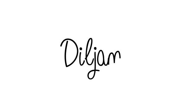 You should practise on your own different ways (Angelique-Rose-font-FFP) to write your name (Diljan) in signature. don't let someone else do it for you. Diljan signature style 5 images and pictures png