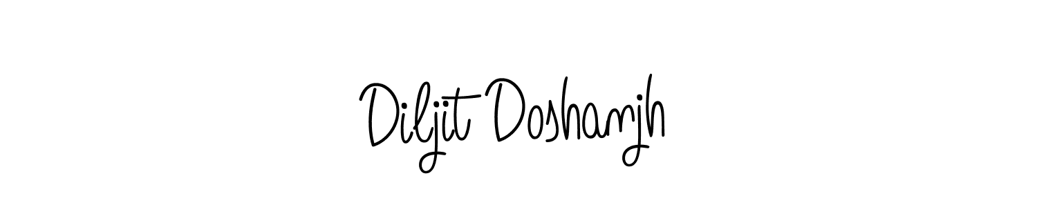 How to Draw Diljit Doshanjh signature style? Angelique-Rose-font-FFP is a latest design signature styles for name Diljit Doshanjh. Diljit Doshanjh signature style 5 images and pictures png