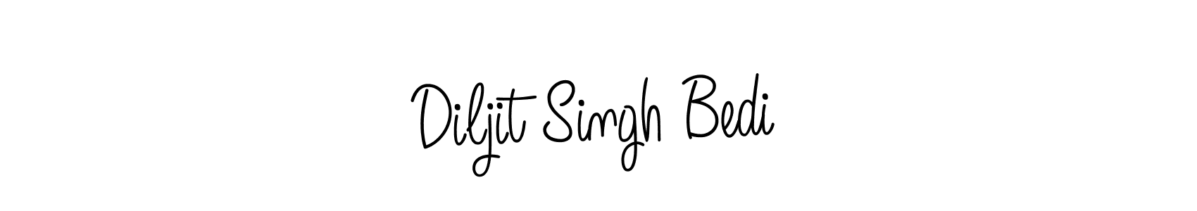 Design your own signature with our free online signature maker. With this signature software, you can create a handwritten (Angelique-Rose-font-FFP) signature for name Diljit Singh Bedi. Diljit Singh Bedi signature style 5 images and pictures png