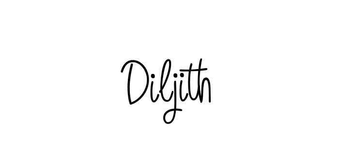 You should practise on your own different ways (Angelique-Rose-font-FFP) to write your name (Diljith) in signature. don't let someone else do it for you. Diljith signature style 5 images and pictures png