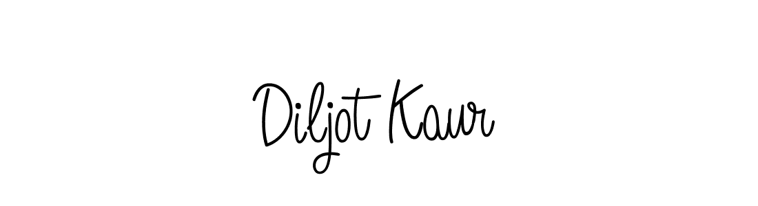 Create a beautiful signature design for name Diljot Kaur. With this signature (Angelique-Rose-font-FFP) fonts, you can make a handwritten signature for free. Diljot Kaur signature style 5 images and pictures png