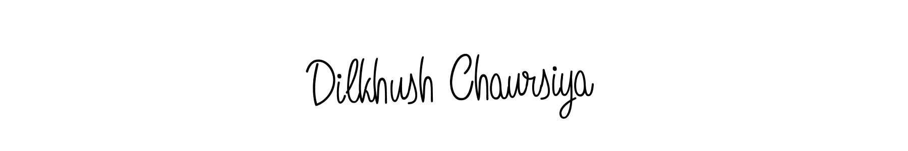 Also we have Dilkhush Chaursiya name is the best signature style. Create professional handwritten signature collection using Angelique-Rose-font-FFP autograph style. Dilkhush Chaursiya signature style 5 images and pictures png