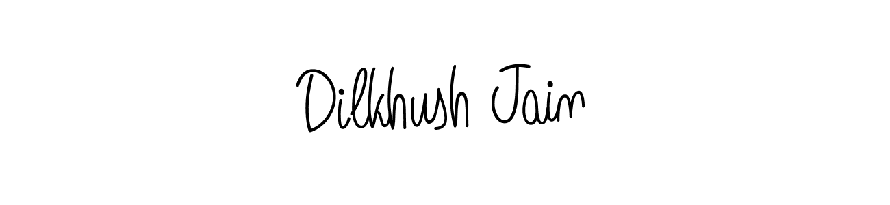 How to Draw Dilkhush Jain signature style? Angelique-Rose-font-FFP is a latest design signature styles for name Dilkhush Jain. Dilkhush Jain signature style 5 images and pictures png