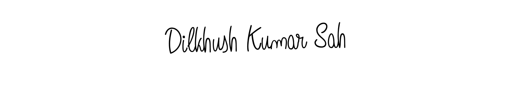 Make a beautiful signature design for name Dilkhush Kumar Sah. With this signature (Angelique-Rose-font-FFP) style, you can create a handwritten signature for free. Dilkhush Kumar Sah signature style 5 images and pictures png