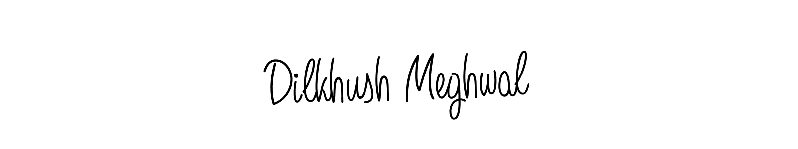 if you are searching for the best signature style for your name Dilkhush Meghwal. so please give up your signature search. here we have designed multiple signature styles  using Angelique-Rose-font-FFP. Dilkhush Meghwal signature style 5 images and pictures png