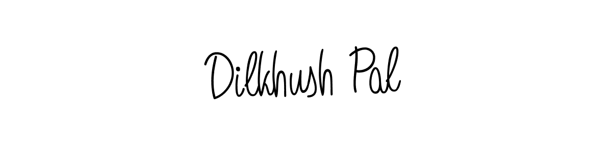 Make a beautiful signature design for name Dilkhush Pal. With this signature (Angelique-Rose-font-FFP) style, you can create a handwritten signature for free. Dilkhush Pal signature style 5 images and pictures png