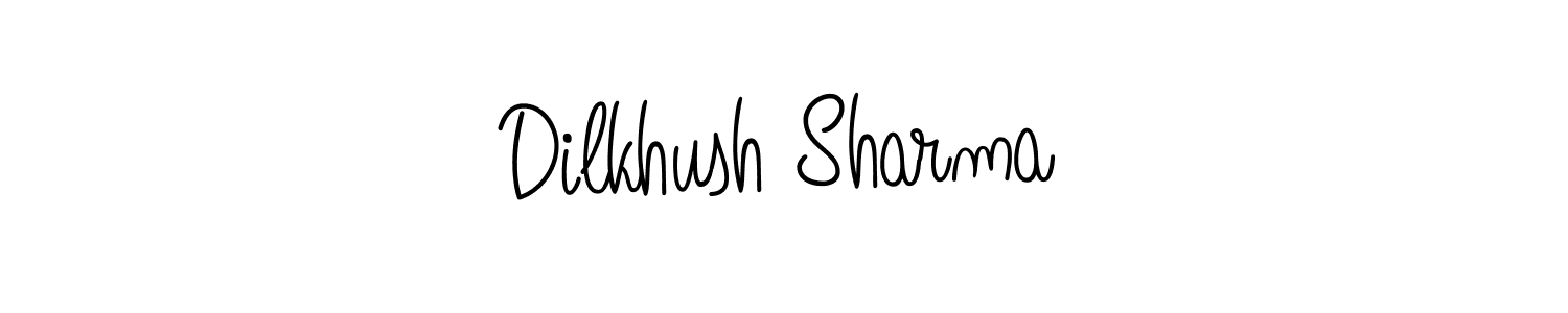 Create a beautiful signature design for name Dilkhush Sharma. With this signature (Angelique-Rose-font-FFP) fonts, you can make a handwritten signature for free. Dilkhush Sharma signature style 5 images and pictures png