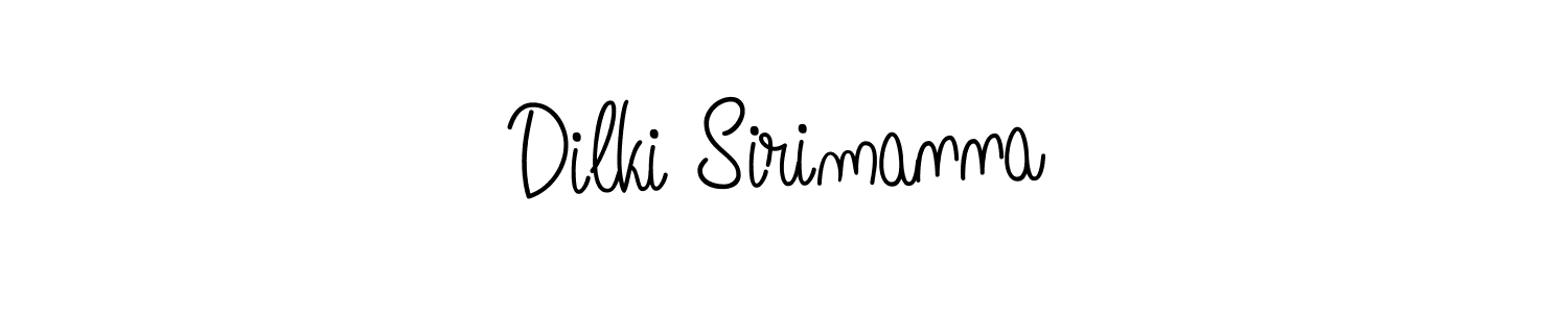 Dilki Sirimanna stylish signature style. Best Handwritten Sign (Angelique-Rose-font-FFP) for my name. Handwritten Signature Collection Ideas for my name Dilki Sirimanna. Dilki Sirimanna signature style 5 images and pictures png