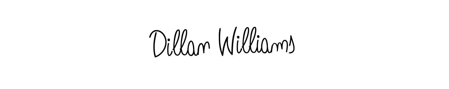 Make a short Dillan Williams signature style. Manage your documents anywhere anytime using Angelique-Rose-font-FFP. Create and add eSignatures, submit forms, share and send files easily. Dillan Williams signature style 5 images and pictures png