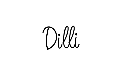 You should practise on your own different ways (Angelique-Rose-font-FFP) to write your name (Dilli) in signature. don't let someone else do it for you. Dilli signature style 5 images and pictures png