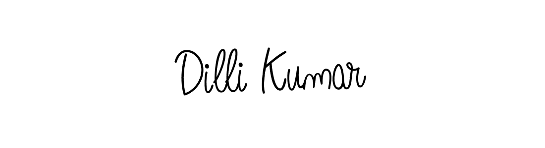 Create a beautiful signature design for name Dilli Kumar. With this signature (Angelique-Rose-font-FFP) fonts, you can make a handwritten signature for free. Dilli Kumar signature style 5 images and pictures png
