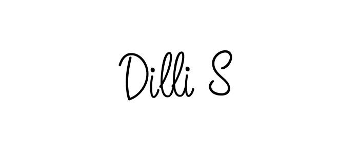 Also You can easily find your signature by using the search form. We will create Dilli S name handwritten signature images for you free of cost using Angelique-Rose-font-FFP sign style. Dilli S signature style 5 images and pictures png