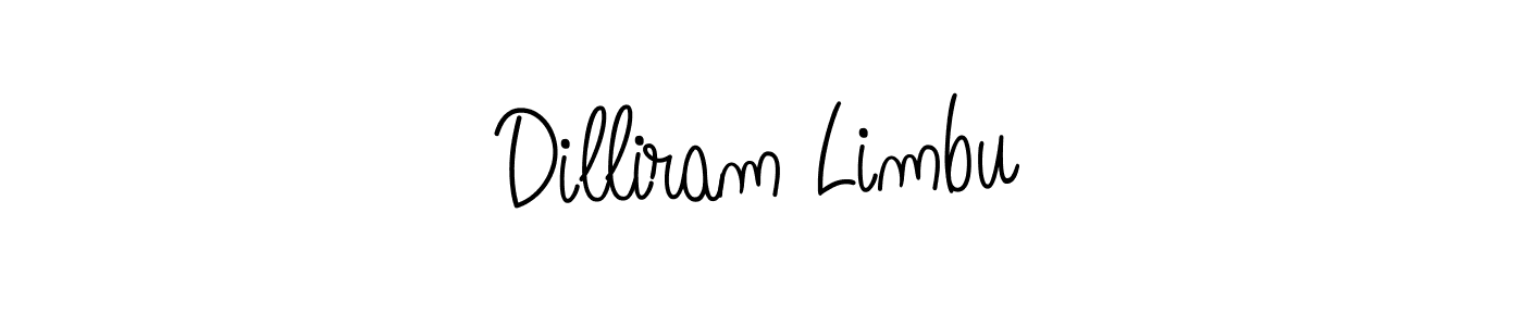 How to make Dilliram Limbu signature? Angelique-Rose-font-FFP is a professional autograph style. Create handwritten signature for Dilliram Limbu name. Dilliram Limbu signature style 5 images and pictures png