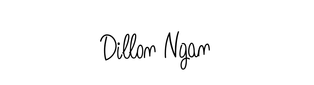 How to Draw Dillon Ngan signature style? Angelique-Rose-font-FFP is a latest design signature styles for name Dillon Ngan. Dillon Ngan signature style 5 images and pictures png