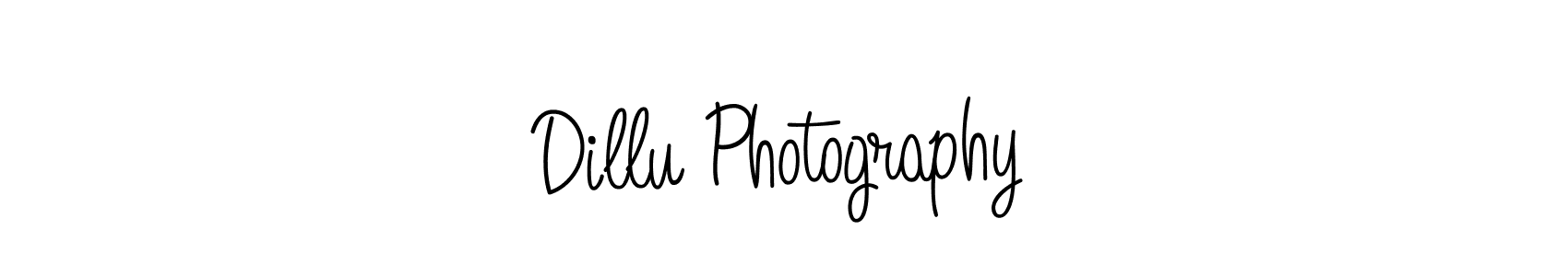 Dillu Photography stylish signature style. Best Handwritten Sign (Angelique-Rose-font-FFP) for my name. Handwritten Signature Collection Ideas for my name Dillu Photography. Dillu Photography signature style 5 images and pictures png