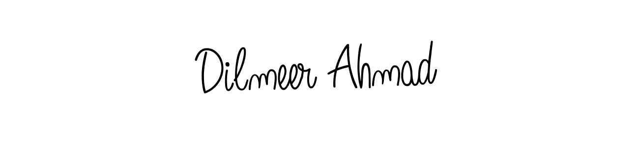 How to Draw Dilmeer Ahmad signature style? Angelique-Rose-font-FFP is a latest design signature styles for name Dilmeer Ahmad. Dilmeer Ahmad signature style 5 images and pictures png