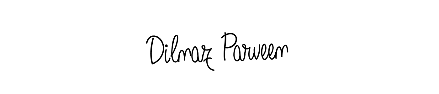 Design your own signature with our free online signature maker. With this signature software, you can create a handwritten (Angelique-Rose-font-FFP) signature for name Dilnaz Parveen. Dilnaz Parveen signature style 5 images and pictures png