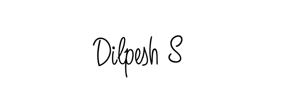 Create a beautiful signature design for name Dilpesh S. With this signature (Angelique-Rose-font-FFP) fonts, you can make a handwritten signature for free. Dilpesh S signature style 5 images and pictures png