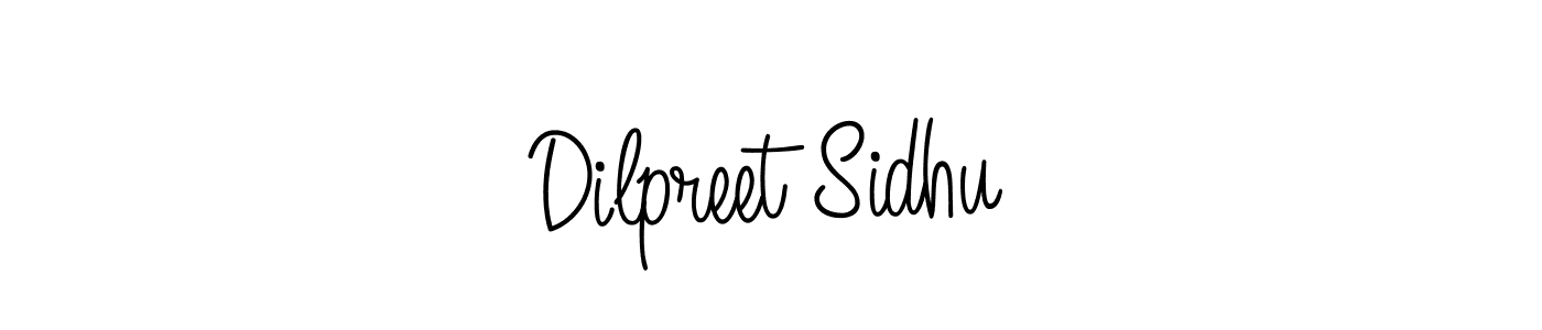 How to make Dilpreet Sidhu name signature. Use Angelique-Rose-font-FFP style for creating short signs online. This is the latest handwritten sign. Dilpreet Sidhu signature style 5 images and pictures png